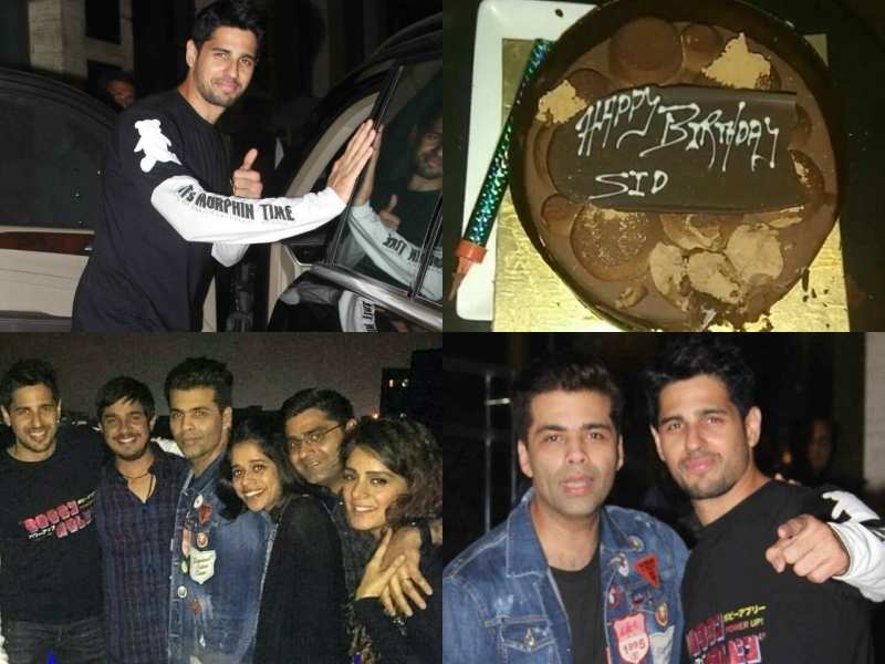 Here's how Sidharth Malhotra rang in his birthday with Karan Johar and friends