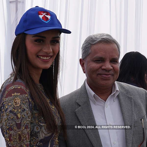 Miss World 2017 Manushi Chhillar visits Bennett University