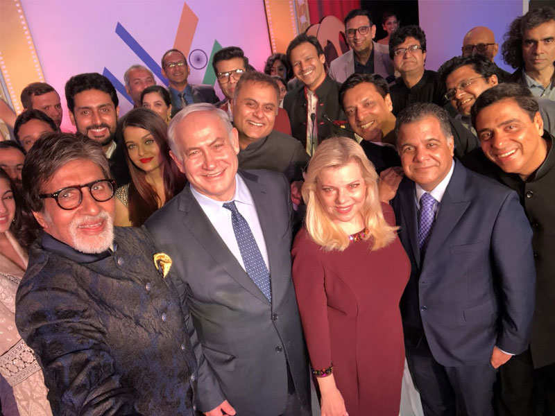 Israeli PM Netanyahu’s epic selfie brings Amitabh Bachchan, Aishwarya Rai Bachchan, and Vivek Oberoi in the same frame