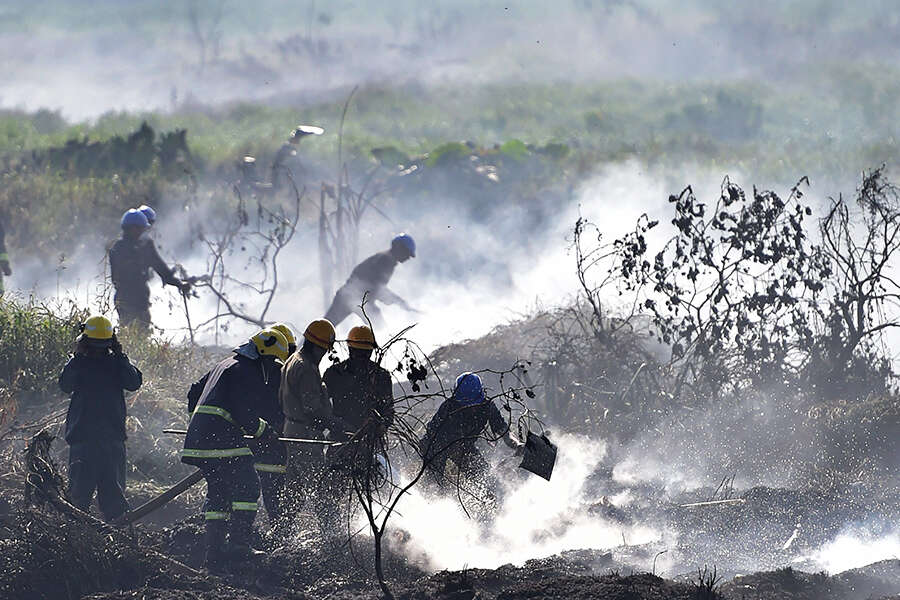 Massive fire at Bellandur Lake