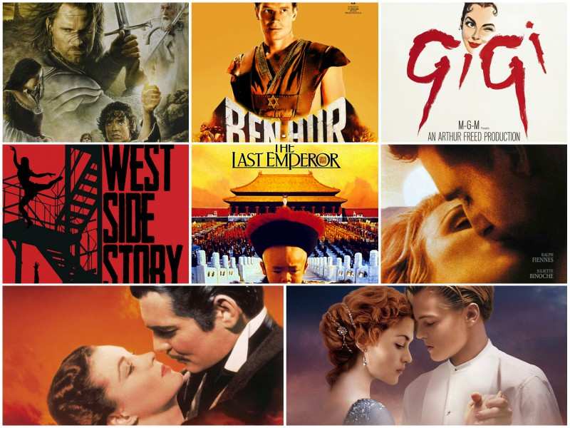 Hollywood Films With Most Oscar Wins