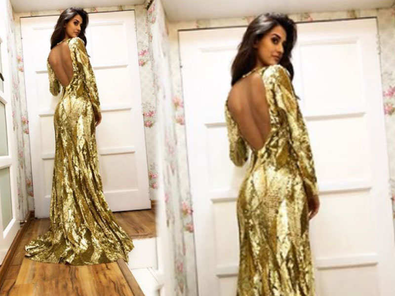 Pic: Disha Patani looks alluring in a designer golden gown