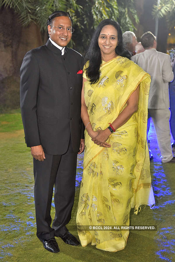 Bollineni Bhaskar Rao During A Reception Party, Hosted By Dr P Raghu ...