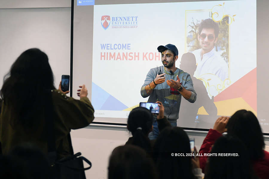 Actor Himansh Kohli visits Bennett University