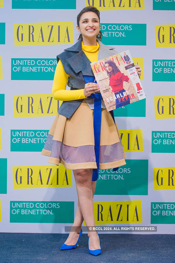 Parineeti Chopra during the cover launch of Grazia magazine at UCB ...