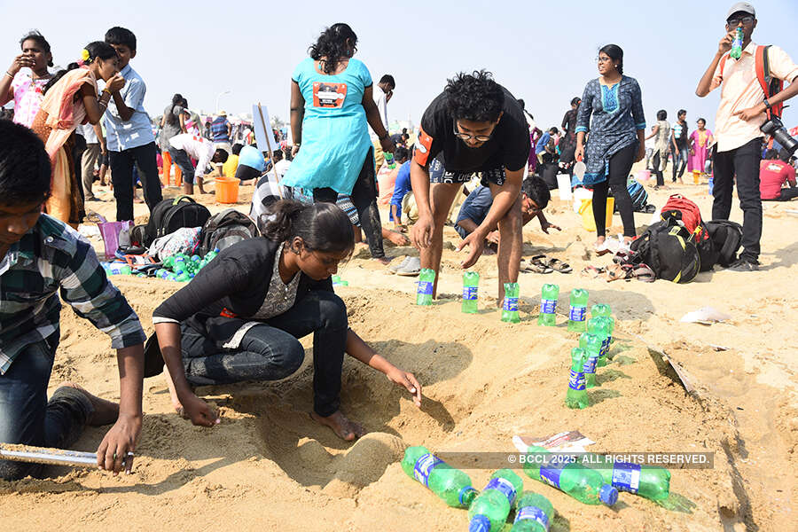 Sand-sculpting contest