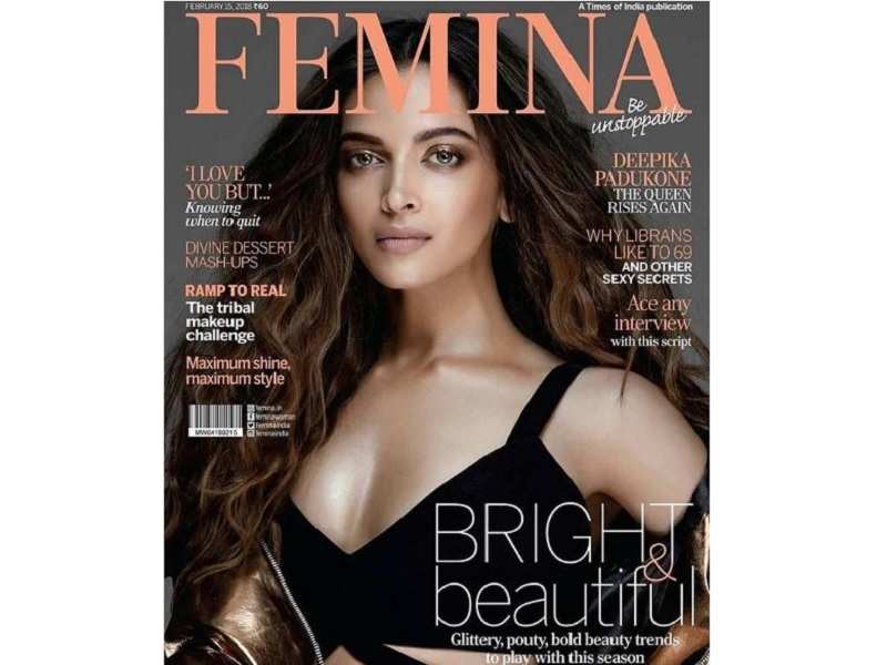 Pic: Deepika Padukone looks smouldering as she graces the cover of Femina magazine