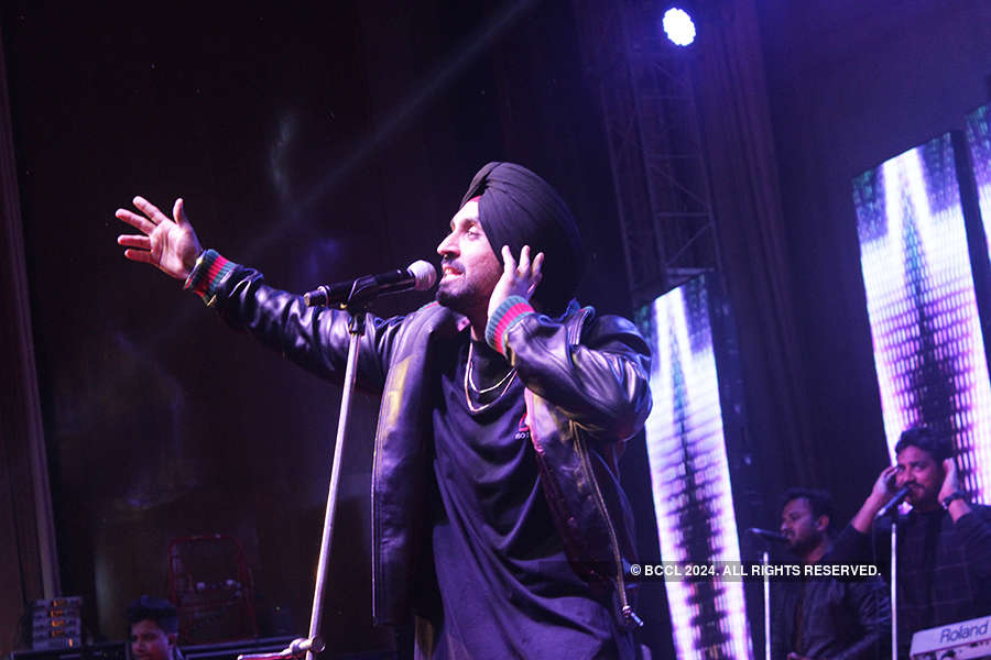 Diljit Dosanjh performs at PGI's annual cultural fest