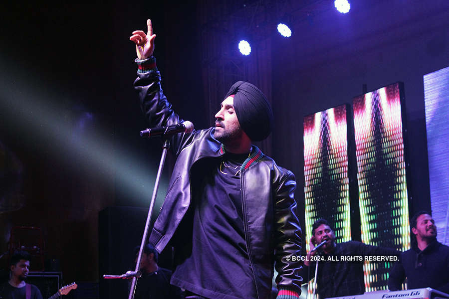 Diljit Dosanjh performs at PGI's annual cultural fest