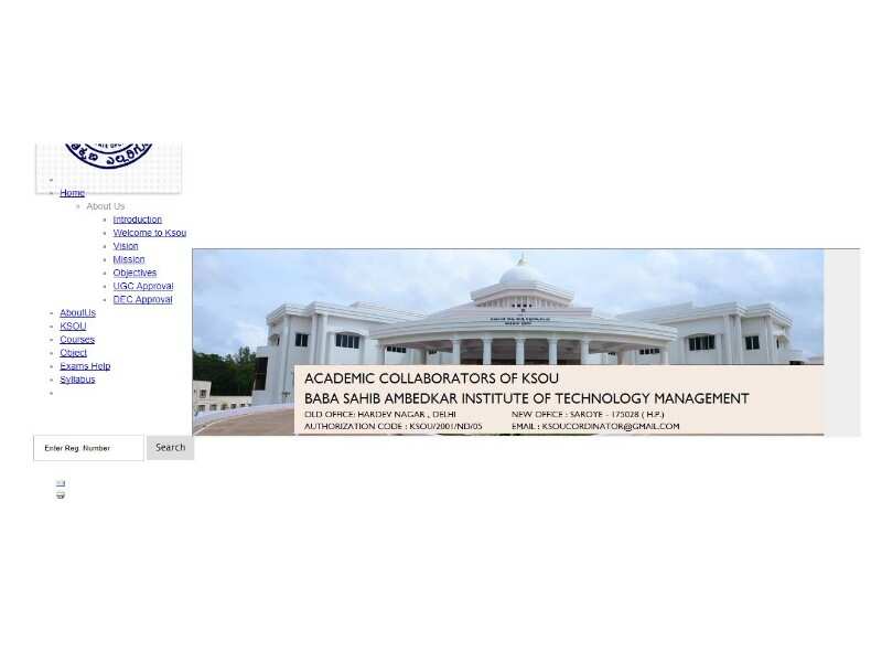 Baba Sahib Ambedkar Institute of Technology Management: ksou.info