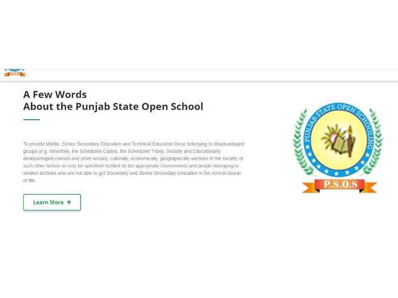 Punjab State Open School: punjabboard.org