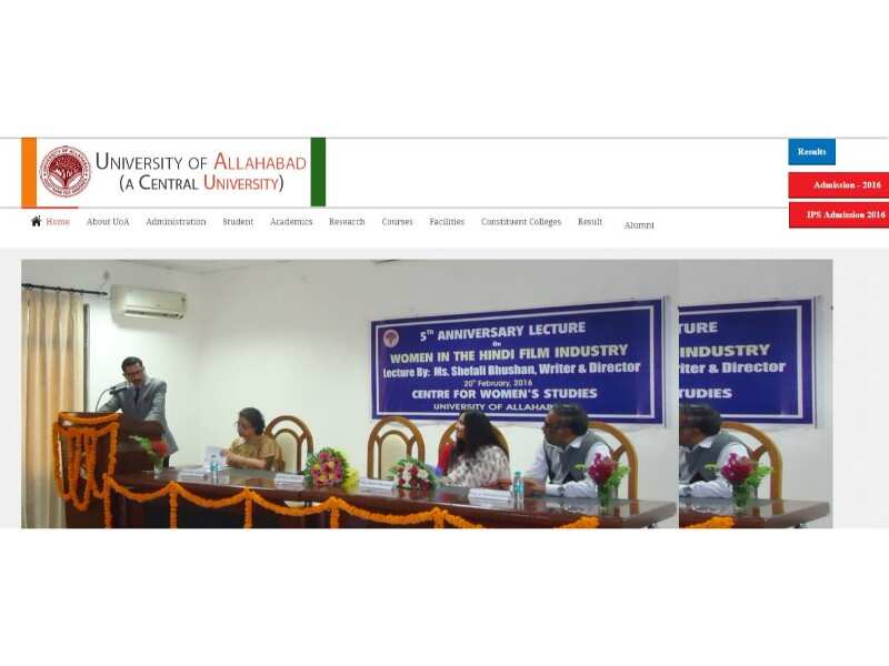 University of Allahabad: alldunivpio.org