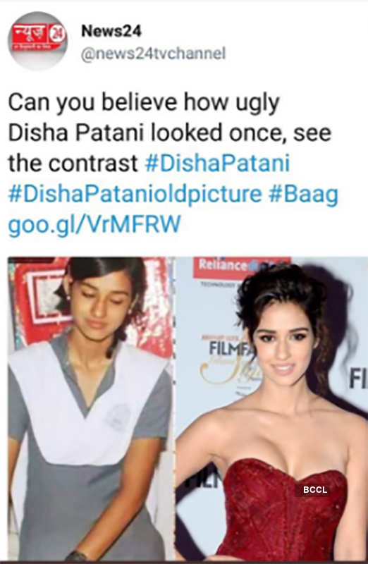 Disha Patani lashes out at a news channel for calling her ‘ugly’