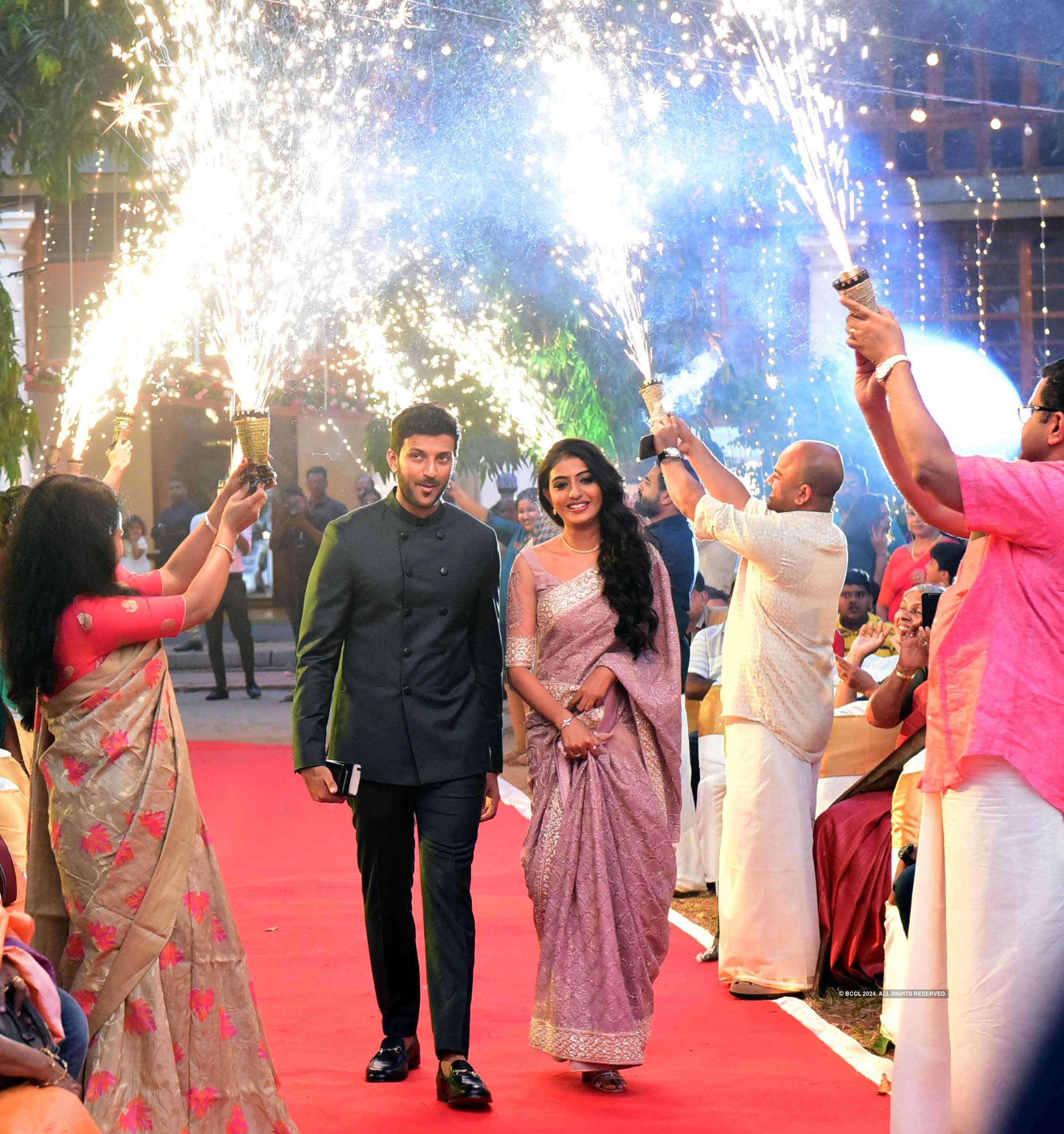Director Sibi Malayil's daughter Zeba and Lawson's engagement ceremony