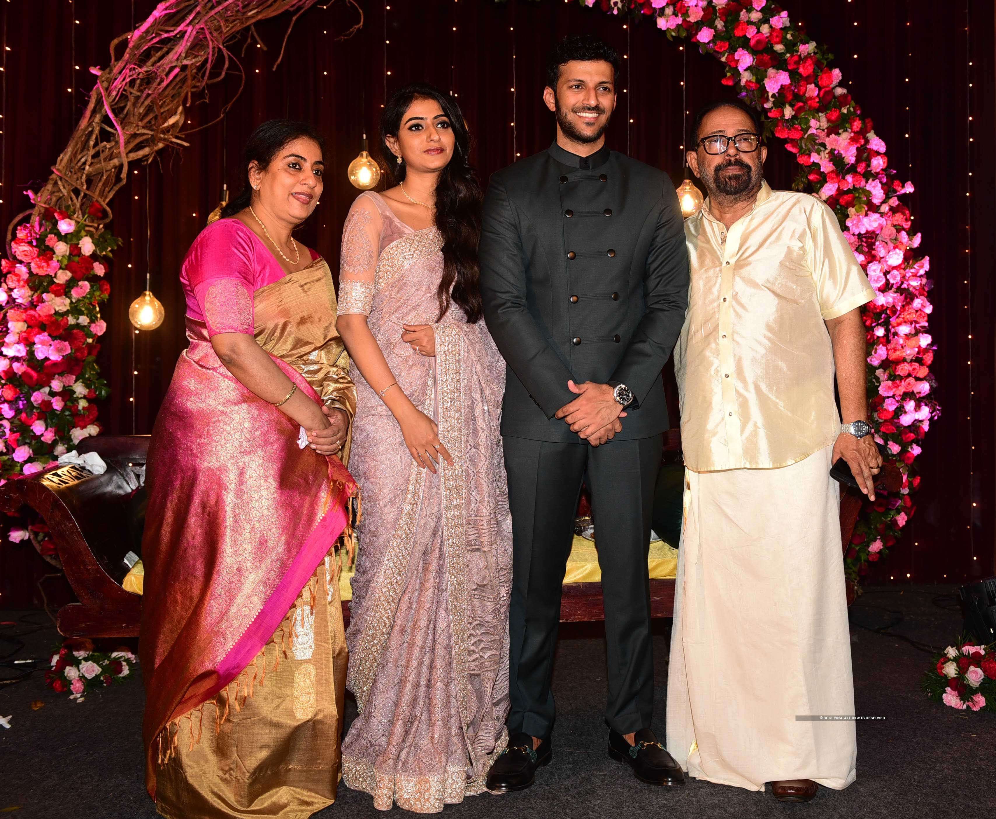 Director Sibi Malayil's daughter Zeba and Lawson's engagement ceremony