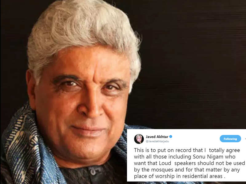 Javed Akhtar comes out in support of singer Sonu Nigam