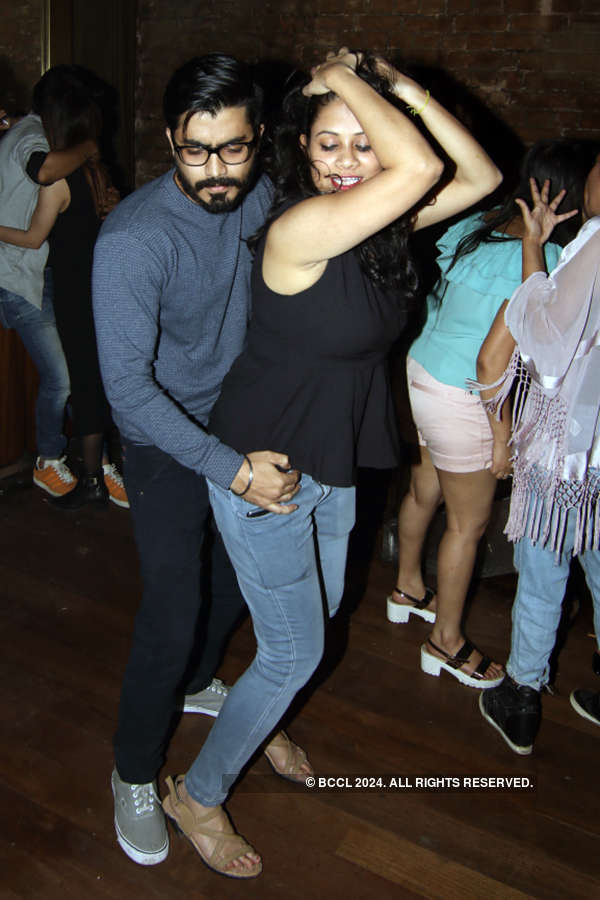 A couple during the weekly ladies' night at Roxy in Kolkata