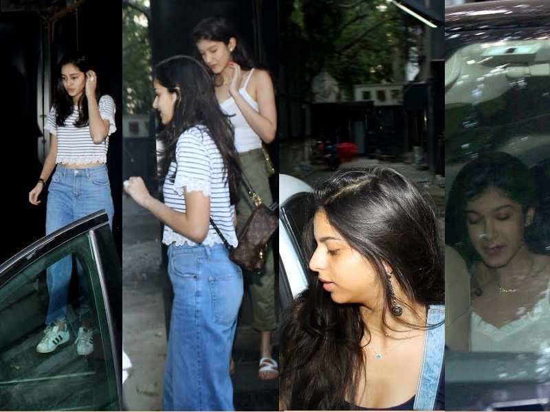 Pics: Suhana Khan, Ananya Panday and Shanaya Kapoor snapped at an outing