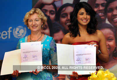 UNICEF Ambassador Priyanka