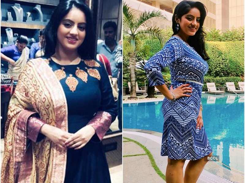 Deepika Singh sheds pregnancy weight; looks slimmer than before in a blue dress