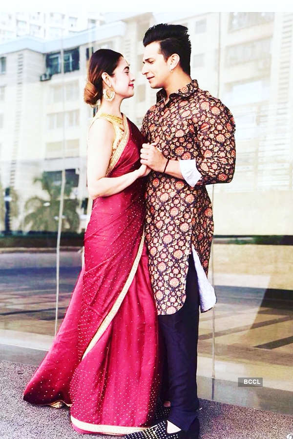 Ex Bigg Boss Contestants Prince Narula And Yuvika Choudhary Who Made Headlines With Their Engagement News Are Celebrating The Day Of Love Photogallery