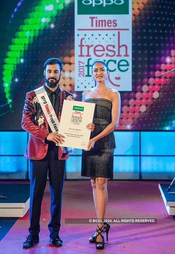 Oppo Times Fresh Face 2017 2nd Runner Up Anirudh Rathour Is All Smiles As She Strikes A Pose