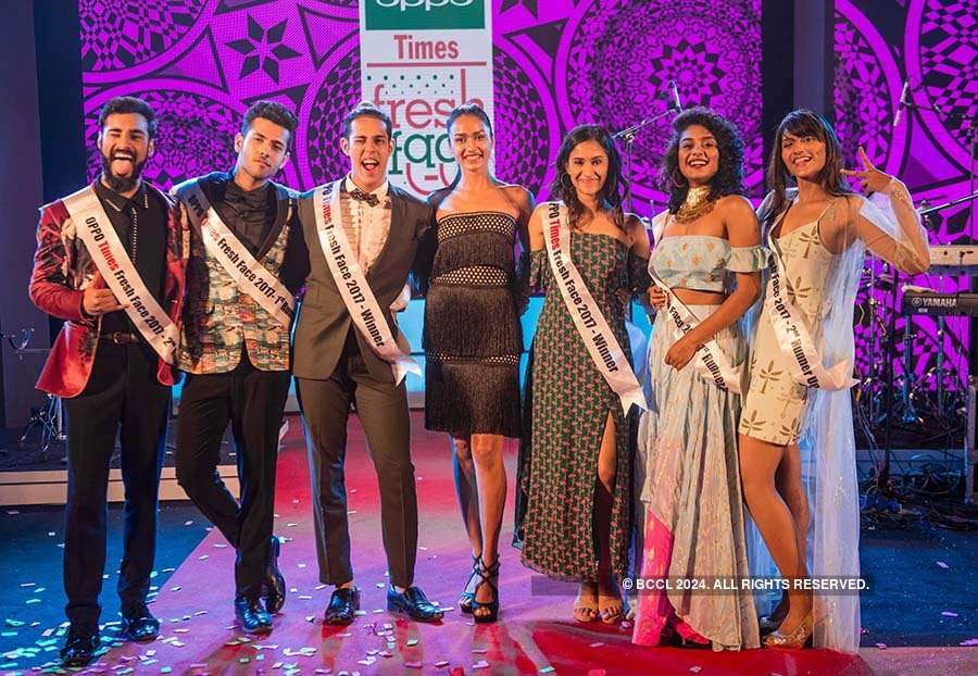 Oppo Times Fresh Face 2017 Finalist Rishabh Bhowmick Is Felicitated By Fbb Colors Femina Miss