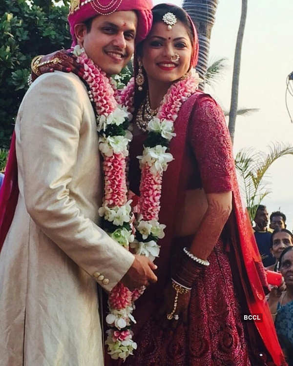 The couple tied the knot after six long years due to Drashti's work  commitments as she was having a tight work schedule - Photogallery
