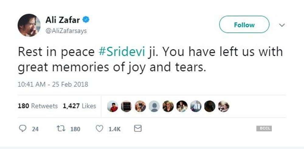 Celebs in solidarity over Sridevi's death