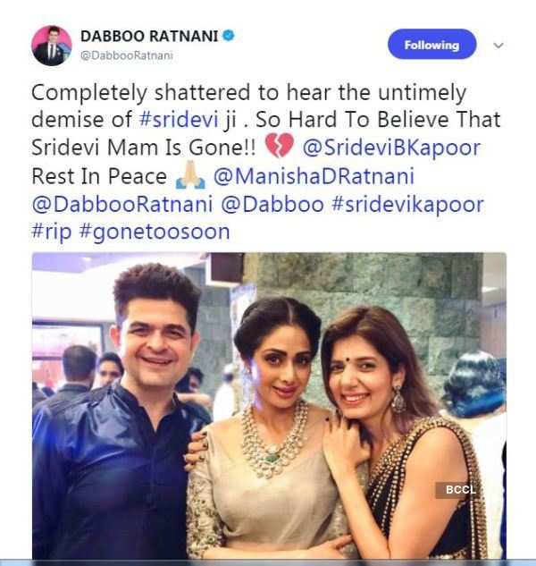 Celebs in solidarity over Sridevi's death