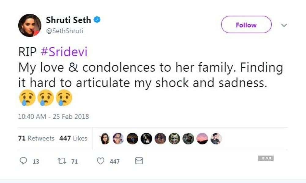 Celebs in solidarity over Sridevi's death