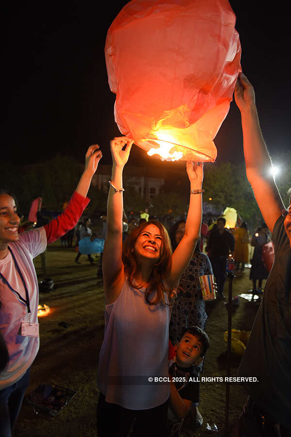 Lantern festival in the city