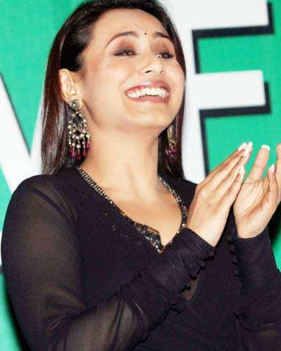 Rani Mukherjee At A Promotional Campaign In Kolkata 