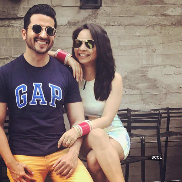 Dheeraj Dhoopar shares a steamy lip-lock with wife Vinny
