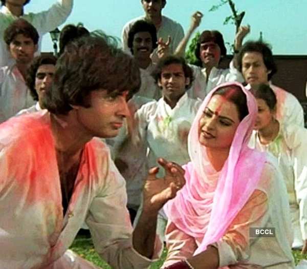 Holi celebration in Indian movies