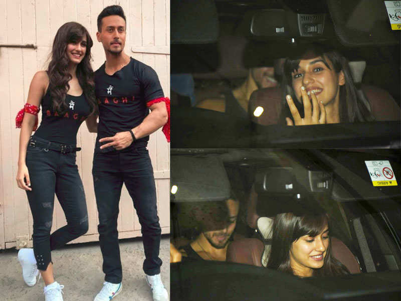 Tiger Shroff heads out with Disha Patani, Krishna Shroff for a movie date on his birthday