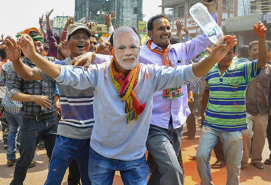 BJP celebrates Northeast victory