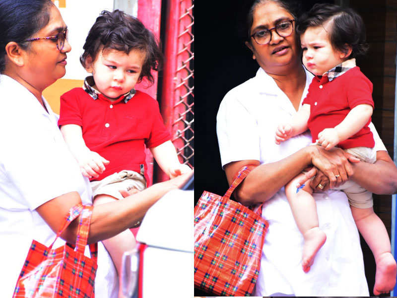 Taimur Ali Khan makes grumpy look cute on a day out around town