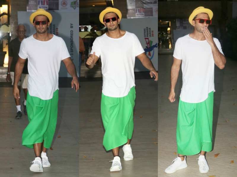 Photos: Ranveer Singh channels his quirky side once again