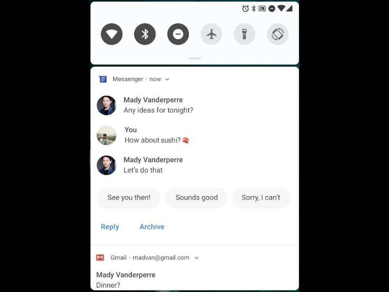 Gmail-like 'Smart Replies' coming to messages