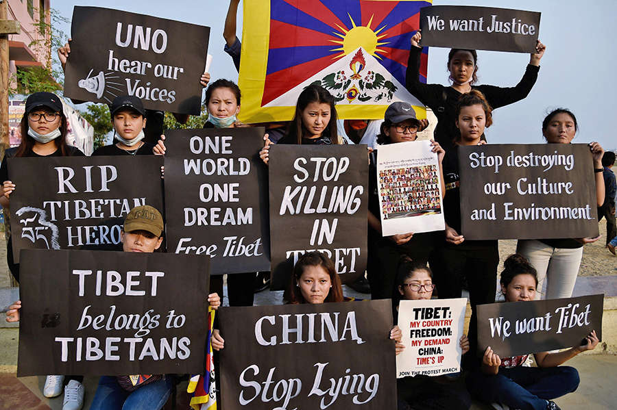 Anti-China protests held on Tibetan National Uprising Day