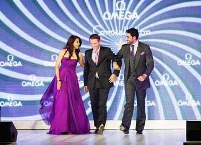 Abhi & Sonali at watch launch