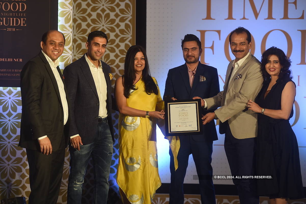 Times Food and Nightlife Awards '18 - Delhi: Winners