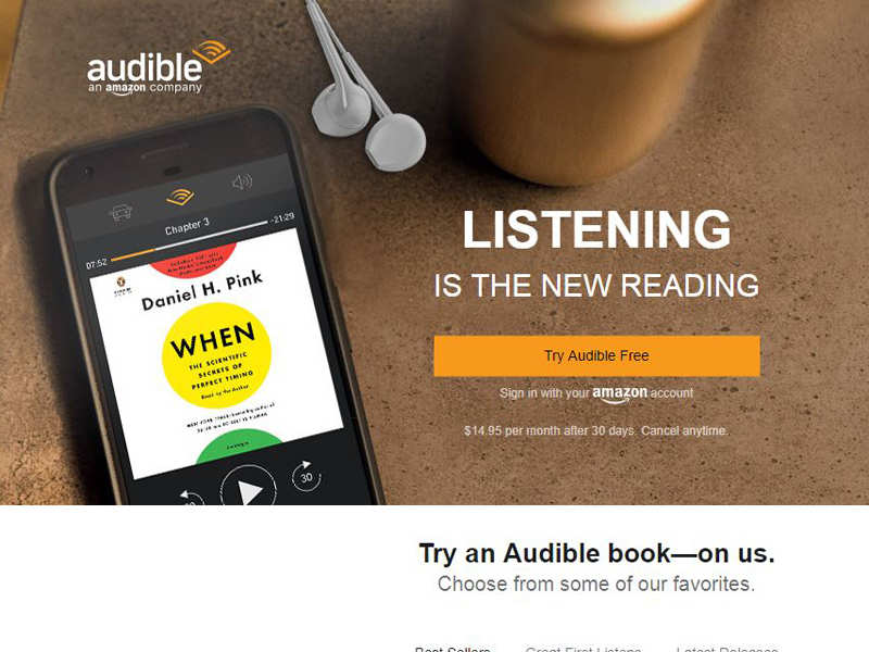 ​Audible: Audio books company