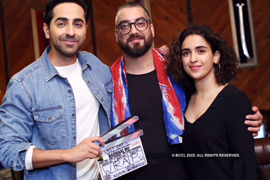 Ayushmann Khurrana, Amit Sharma and Sanya Malhotra