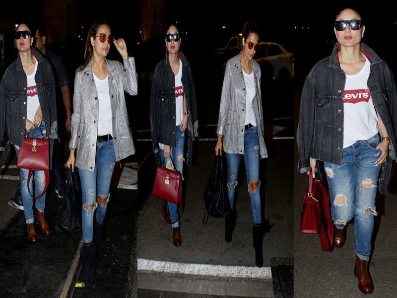 Pics: Kareena Kapoor Khan and Amrita Arora snapped twinning in their ...