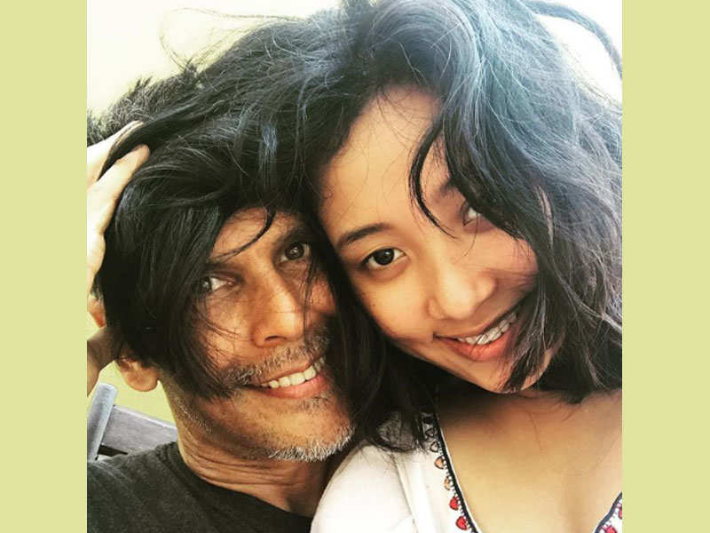 Milind Soman and Ankita Konwar paint the town red with their endearing throwback selfie