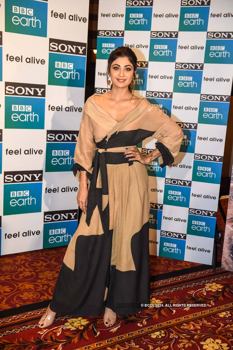Shilpa Shetty attends the first anniversary celebrations of BBC Earth