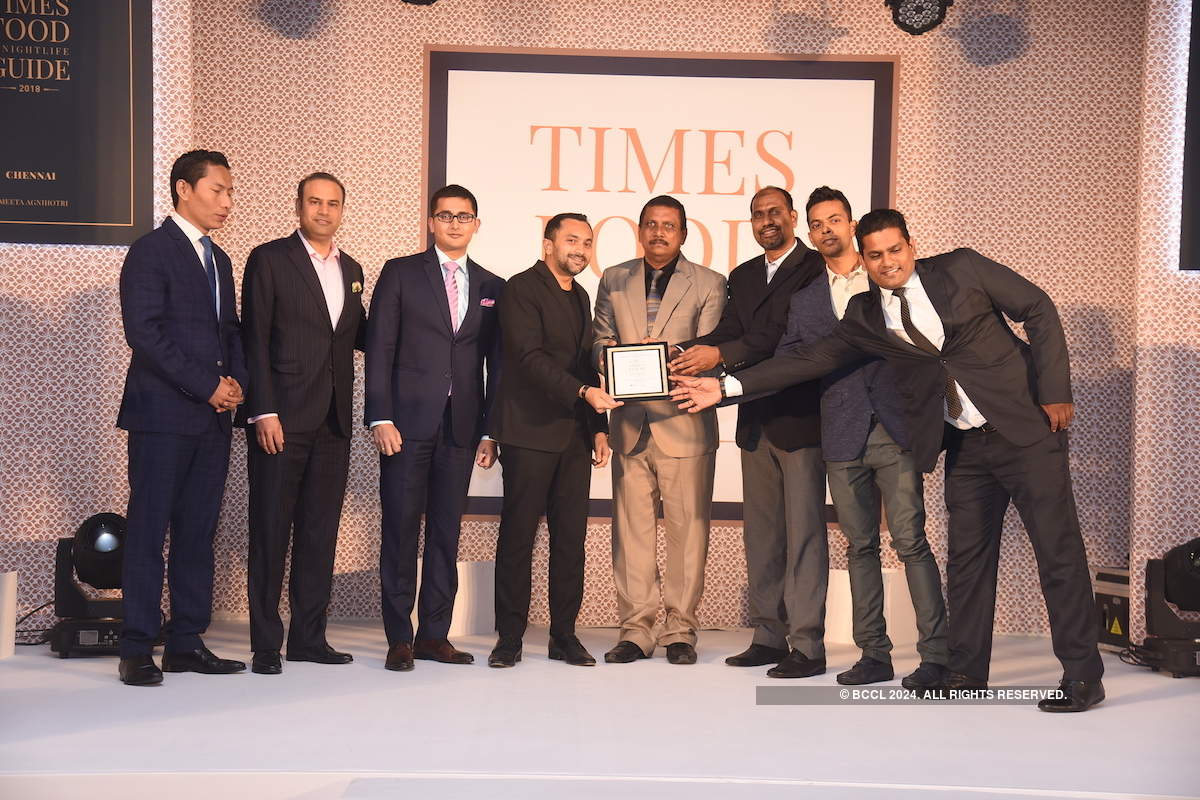 Times Food and Nightlife Awards '18 - Chennai: Winners