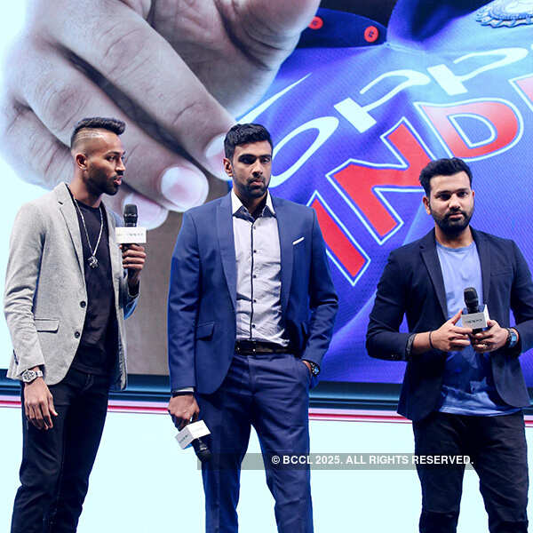 Hardik Pandya, Ravichandran Ashwin and Rohit Sharma